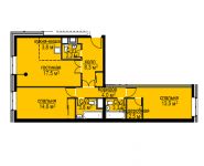 2-комнатная квартира площадью 73 кв.м, Апрелевская ул., 78 | цена 5 415 789 руб. | www.metrprice.ru