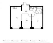 2-комнатная квартира площадью 55.4 кв.м, Варшавское ш., 141К2 | цена 9 091 140 руб. | www.metrprice.ru