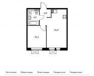 1-комнатная квартира площадью 35.7 кв.м,  | цена 4 537 470 руб. | www.metrprice.ru