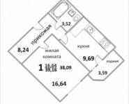 1-комнатная квартира площадью 41 кв.м, Народная ул., 23 | цена 2 888 038 руб. | www.metrprice.ru
