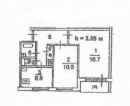 2-комнатная квартира площадью 44 кв.м, Россошанская ул., 3К2 | цена 6 200 000 руб. | www.metrprice.ru