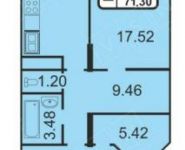 2-комнатная квартира площадью 71 кв.м, Новая ул., 9 | цена 6 534 752 руб. | www.metrprice.ru