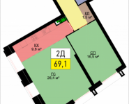 2-комнатная квартира площадью 69.1 кв.м, Адмирала Макарова, 10, корп.4 | цена 14 856 500 руб. | www.metrprice.ru