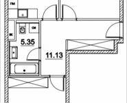 2-комнатная квартира площадью 65.25 кв.м, Лазоревый пр., 3, корп.5 | цена 13 778 385 руб. | www.metrprice.ru