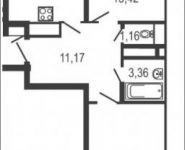 2-комнатная квартира площадью 59 кв.м, Колпакова ул., 44 | цена 4 974 190 руб. | www.metrprice.ru