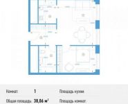 1-комнатная квартира площадью 38.1 кв.м, Кожевнический пр., 4 | цена 15 985 200 руб. | www.metrprice.ru