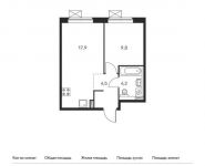 1-комнатная квартира площадью 36.4 кв.м,  | цена 5 194 280 руб. | www.metrprice.ru