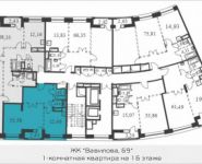 1-комнатная квартира площадью 55.6 кв.м, Вавилова ул., 69 | цена 13 503 884 руб. | www.metrprice.ru