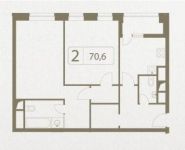 2-комнатная квартира площадью 70.6 кв.м, Маломосковская улица, 20с1 | цена 12 000 000 руб. | www.metrprice.ru