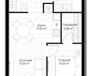 1-комнатная квартира площадью 41.8 кв.м, проезд Автозаводский 3-й, д. 13в | цена 10 383 760 руб. | www.metrprice.ru