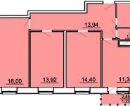 3-комнатная квартира площадью 77.9 кв.м, Карла Маркса улица, д.16а | цена 5 920 000 руб. | www.metrprice.ru