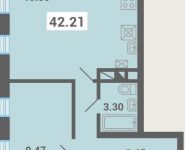 1-комнатная квартира площадью 41.21 кв.м в ЖК "Южная Долина", микрорайон Южные горки, д.Квартал 4 | цена 4 145 726 руб. | www.metrprice.ru