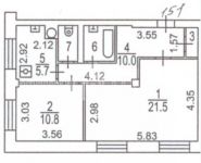 2-комнатная квартира площадью 55 кв.м, Рижский пр., 11 | цена 11 950 000 руб. | www.metrprice.ru