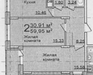 2-комнатная квартира площадью 60 кв.м в ЖК "Геолог", улица Геологов, 17 | цена 6 200 000 руб. | www.metrprice.ru