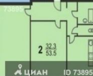 2-комнатная квартира площадью 54 кв.м, Лукинская ул., 5 | цена 7 000 000 руб. | www.metrprice.ru