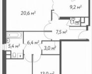 3-комнатная квартира площадью 85 кв.м, Вешняковская ул., 10 | цена 14 195 000 руб. | www.metrprice.ru