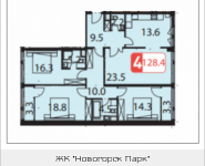 4-комнатная квартира площадью 126.3 кв.м, Ивановская, 7, корп.10 | цена 10 868 115 руб. | www.metrprice.ru