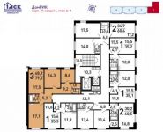 3-комнатная квартира площадью 78.3 кв.м,  | цена 7 630 335 руб. | www.metrprice.ru