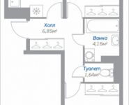 2-комнатная квартира площадью 55.49 кв.м, Новорязанское шоссе, 15, корп.15 | цена 3 784 418 руб. | www.metrprice.ru