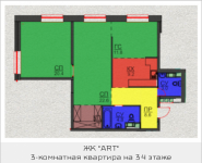 3-комнатная квартира площадью 85.1 кв.м, Авангардная, корп.5 | цена 8 084 500 руб. | www.metrprice.ru