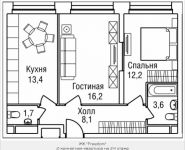 2-комнатная квартира площадью 56 кв.м, 3-й Силикатный проезд, вл. 4, корп. 2 | цена 11 666 365 руб. | www.metrprice.ru