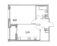 1-комнатная квартира площадью 46.2 кв.м, Автозаводская ул., ВЛ23 | цена 9 449 489 руб. | www.metrprice.ru