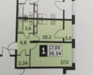 1-комнатная квартира площадью 39.9 кв.м в ЖК "Гагаринский" (Жуковский), улица Гагарина, 60 | цена 2 000 000 руб. | www.metrprice.ru