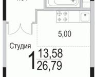 1-комнатная квартира площадью 27 кв.м в ЖК "Прима Парк", Барышевская Роща ул., 24 | цена 2 900 000 руб. | www.metrprice.ru