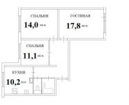 3-комнатная квартира площадью 70.4 кв.м, Новомарьинская улица, 3к3 | цена 10 500 000 руб. | www.metrprice.ru