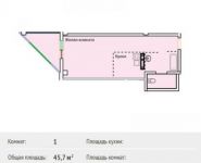 1-комнатная квартира площадью 45 кв.м, Зеленая ул., 6 | цена 5 280 000 руб. | www.metrprice.ru