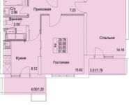 2-комнатная квартира площадью 57 кв.м, Муравская 2-я ул. | цена 5 771 011 руб. | www.metrprice.ru