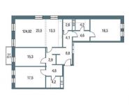4-комнатная квартира площадью 124.8 кв.м, Павелецкая наб., 8 | цена 28 184 980 руб. | www.metrprice.ru