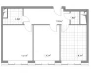 2-комнатная квартира площадью 57 кв.м, Багратионовский проезд проезд, д. 5 корп. 3 | цена 14 900 000 руб. | www.metrprice.ru