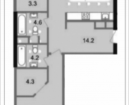 2-комнатная квартира площадью 85.3 кв.м, 3-я Хорошёвская улица, владение 7, корп.6 | цена 15 354 000 руб. | www.metrprice.ru