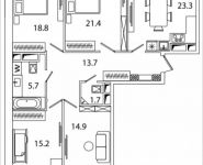 4-комнатная квартира площадью 114.7 кв.м, Рязанский проспект, 2, корп.M6 | цена 17 322 796 руб. | www.metrprice.ru