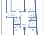 4-комнатная квартира площадью 129.6 кв.м, Кудрявцева, 14 | цена 13 219 200 руб. | www.metrprice.ru