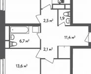 3-комнатная квартира площадью 86.25 кв.м, Вешняковская улица, д.18Г | цена 14 662 500 руб. | www.metrprice.ru