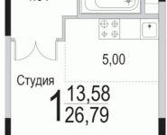 1-комнатная квартира площадью 27 кв.м в ЖК "Прима Парк", улица Барышевская Роща, 24 | цена 2 900 000 руб. | www.metrprice.ru