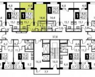 1-комнатная квартира площадью 41.5 кв.м, Новотушинская улица, 4 | цена 4 175 000 руб. | www.metrprice.ru