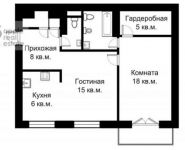 2-комнатная квартира площадью 55 кв.м, Тверская-Ямская 1-я ул., 13С1 | цена 28 450 000 руб. | www.metrprice.ru