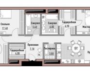 3-комнатная квартира площадью 121.1 кв.м в ЖК "РЕНОМЭ", Новослободская улица, д.24, к.1 | цена 60 910 000 руб. | www.metrprice.ru