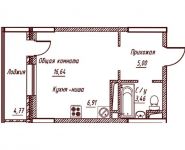 1-комнатная квартира площадью 29.85 кв.м, Свободы площадь, д.10 | цена 2 075 237 руб. | www.metrprice.ru