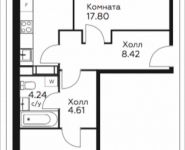 2-комнатная квартира площадью 60.63 кв.м, д.Столбово, уч.40/2, корп.4 | цена 6 081 946 руб. | www.metrprice.ru