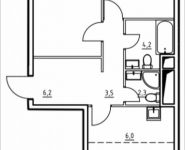 3-комнатная квартира площадью 73.1 кв.м, 1-й Грайвороновский пр, 1 стр 1 | цена 8 589 250 руб. | www.metrprice.ru