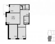 3-комнатная квартира площадью 78.9 кв.м, Радио ул. | цена 7 787 430 руб. | www.metrprice.ru