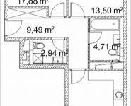 2-комнатная квартира площадью 69.2 кв.м, Лазоревый пр., 3 | цена 16 315 699 руб. | www.metrprice.ru