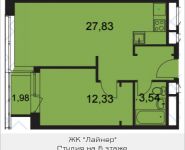 2-комнатная квартира площадью 46 кв.м, Ходынский бульвар, 2с1 | цена 8 172 325 руб. | www.metrprice.ru