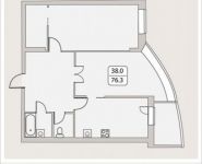 2-комнатная квартира площадью 78.8 кв.м, Народного Ополчения ул., 18К5 | цена 7 328 400 руб. | www.metrprice.ru