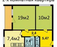 2-комнатная квартира площадью 44 кв.м, Пионерская ул., 20 | цена 3 980 000 руб. | www.metrprice.ru