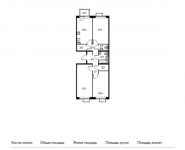 3-комнатная квартира площадью 76.8 кв.м, Московский п, Киевское шоссе 23-й км, 5к1 | цена 9 661 440 руб. | www.metrprice.ru